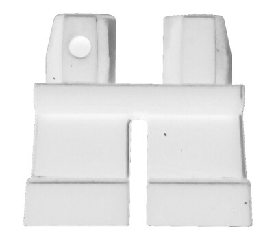 Lego 2 Stück kurze weiße Beine Hosen für Minifigur in weiss Basics 41879 Neu