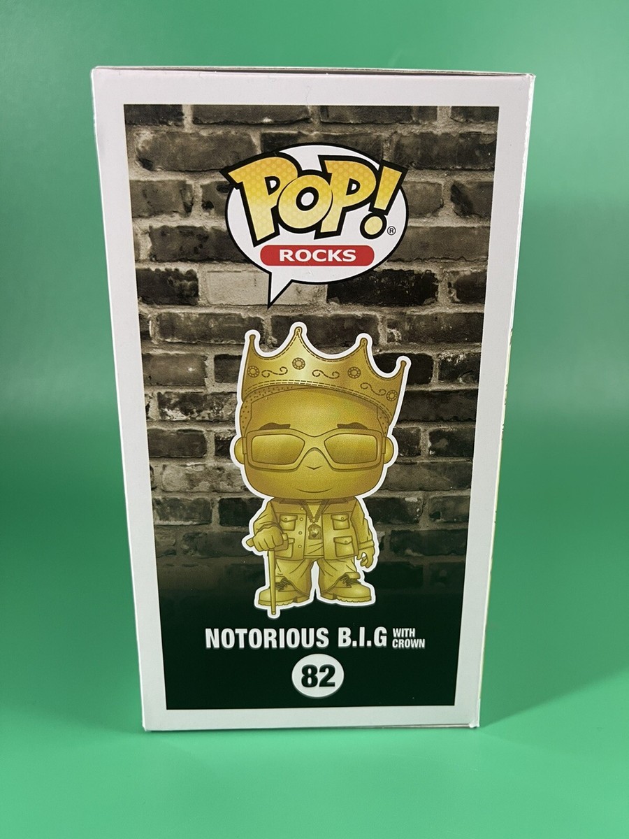 Funko Pop Notorious B.I.G. with Crown #82 Gold Toy Tokyo