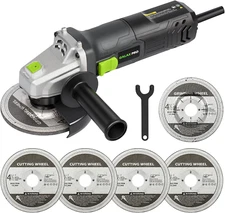 Electric Angle Grinder,Equipped with 4.0 Amps Motor with 750W Max Output Power,4