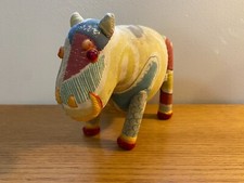 Vintage Stuffed Animal Farm Cow Toy FA-38