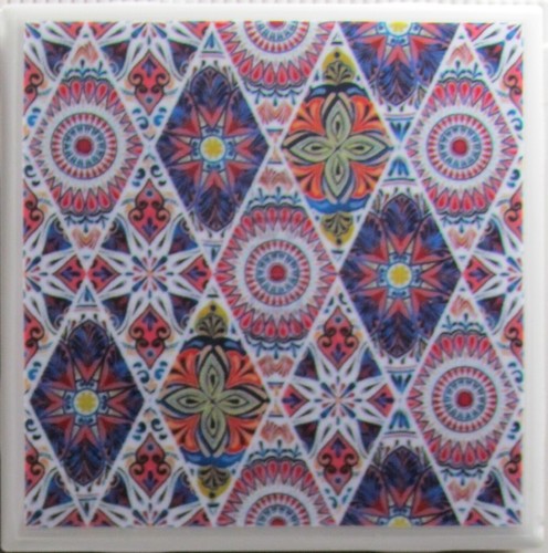 Tile Coasters Ceramic - Patterns - Set of 4 - ( Buy 2 sets Get 1 Set Free ) 3 A - Picture 4 of 6