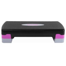 Tone Fitness Compact Aerobic Step Platform  Exercise Step Black/Purple