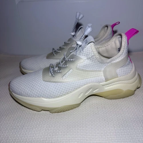 Baskets femme Steve Madden Myles 10M blanc/rose ivoire chaussures confort