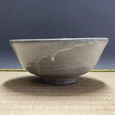 A616 : Japanese Pottery Chawan Matcha Tea Bowl Tea Ceremony Sado Vintage