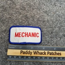 Vintage Mechanic Patch Work Uniform Name Tag Car Shop V8c