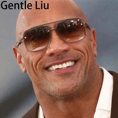 Rimless Rectangle Sunglasses Luxury Design Vintage Geometric Square Retro US
