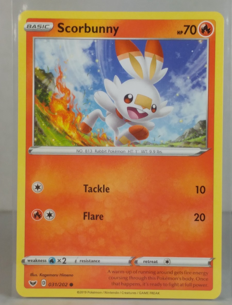 Scorbunny - Sword & Shield base set #031 - POKEMON - NM - singles
