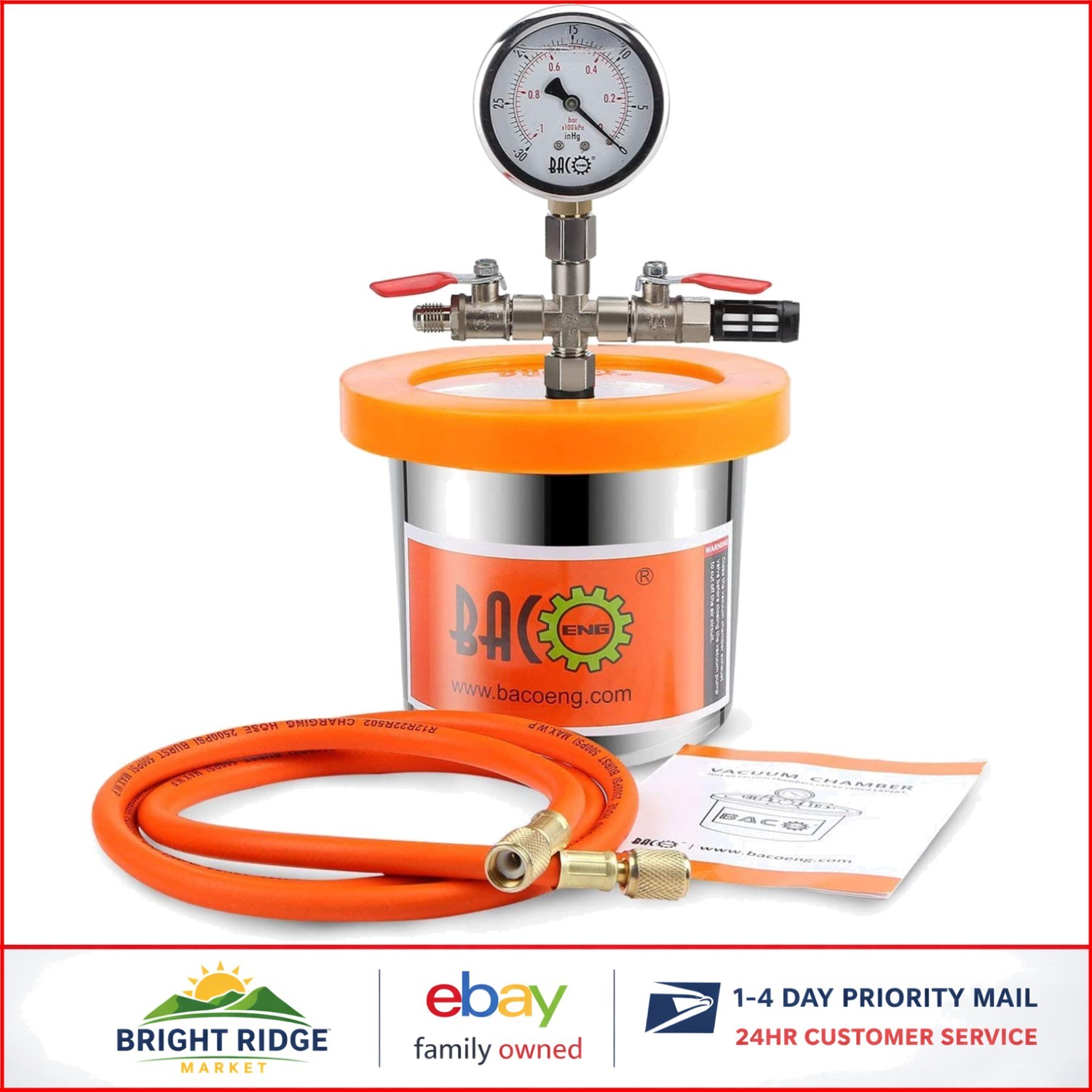 Acrylic Lid Vacuum Chamber with High Light Transmittance for Material Defoaming