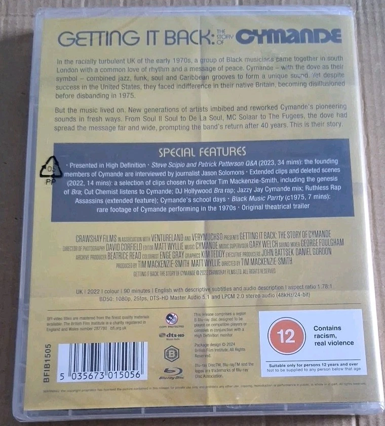 Getting It Back: The Story of Cymande - BFI (Blu-ray, 2024) - Image 2 of 2