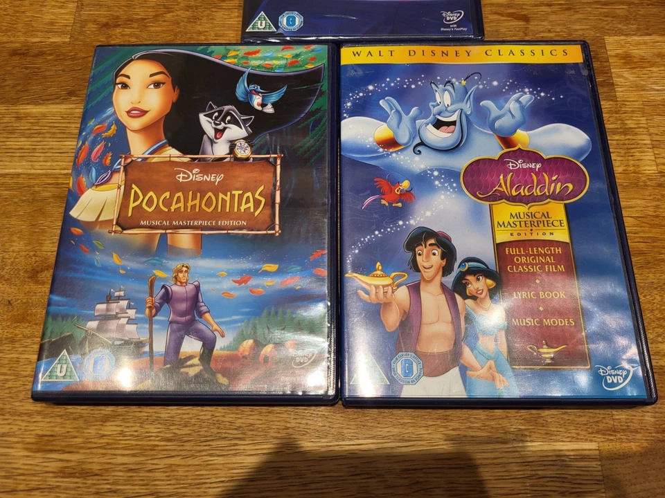 Disney DVD Bundle Lady & The Tramp Is Sealed New Aladdin Pocahontas - Image 2 of 4