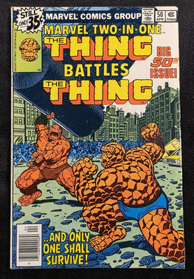 Marvel Two in One 50 VINTAGE KEY 1st app Mr Fantastic The Thing John Byrne V 1