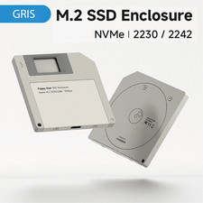 Boîtier SSD NVMe rétro format disquette 2230/2242 USB C 10Gbps (SSD non inclus)