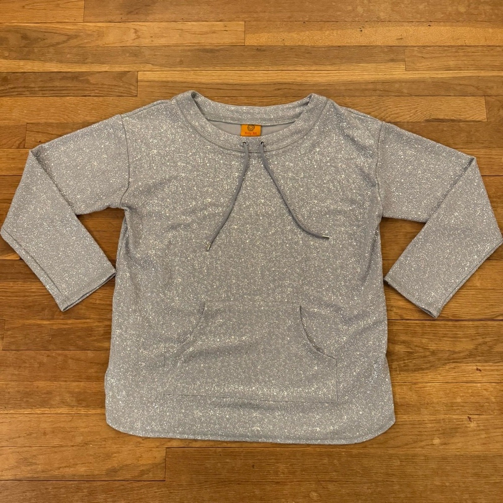 Ruby Rd. Silver glitter pull on long sleeve shirt… - image 1