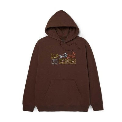 HUF Fetch Pullover Kapuzenpullover Chocolate