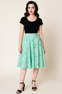 NWT VOODOO VIXEN Novelty SCOOTER Print RETRO 50s Pinup ROCKABILLY FULL Skirt XL