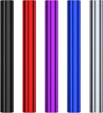 Metal Tube Container, Portable Aluminum Waterproof Storage 5 pack, Multicolor 