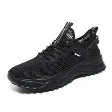 Men's Walk Running Shoes Outdoor Air Hole Low-top Breathable Athletic Sneakers