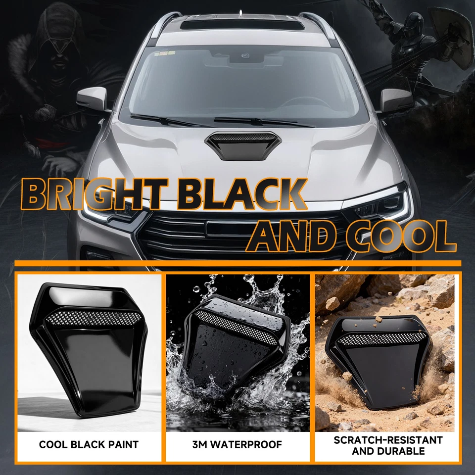 Para Ford Escape Edge Brillante Flujo de Aire Admisión Capucha Cuchara Capó Ventilación Cubierta Decoración Foto 3 de 4