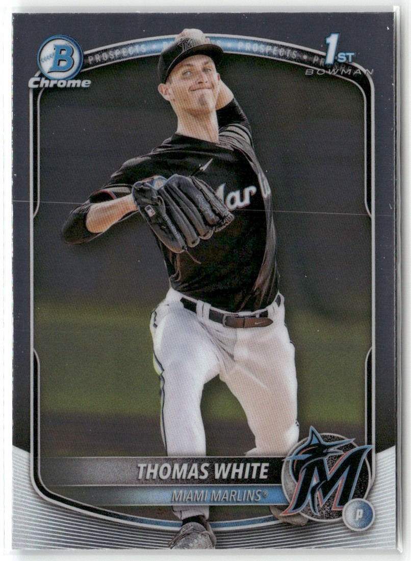 2025 BOWMAN 1ST CHROME PROSPECTS THOMAS WHITE MIAMI MARLINS #BCP-69
