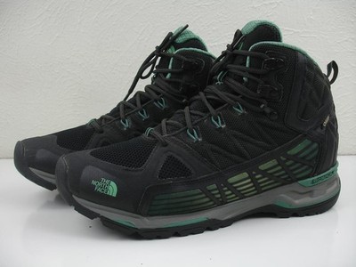 Women's 11 M The North Face Ultra GTX Surround Mid Hiking Boots Black Waterproof