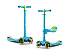 LaScoota 2-in-1 Kids Kick Scooter, Adjustable Height Handlebars and Removable...
