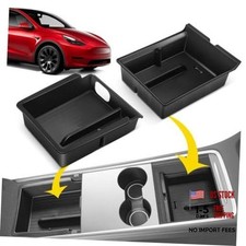 2PCS Center Console Storage Box Organizer Tray for 2pcs Center Storage Box