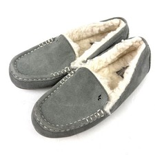 Koolaburra by UGG Lezly Slipper 8 Wild Dove Gray Womens Suede Faux Fur Slip On