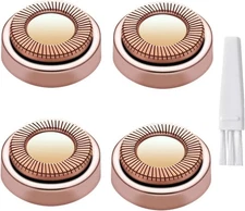 Facial Hair Remover Replacement Heads for Generation 1 4 PCS Rose Gold