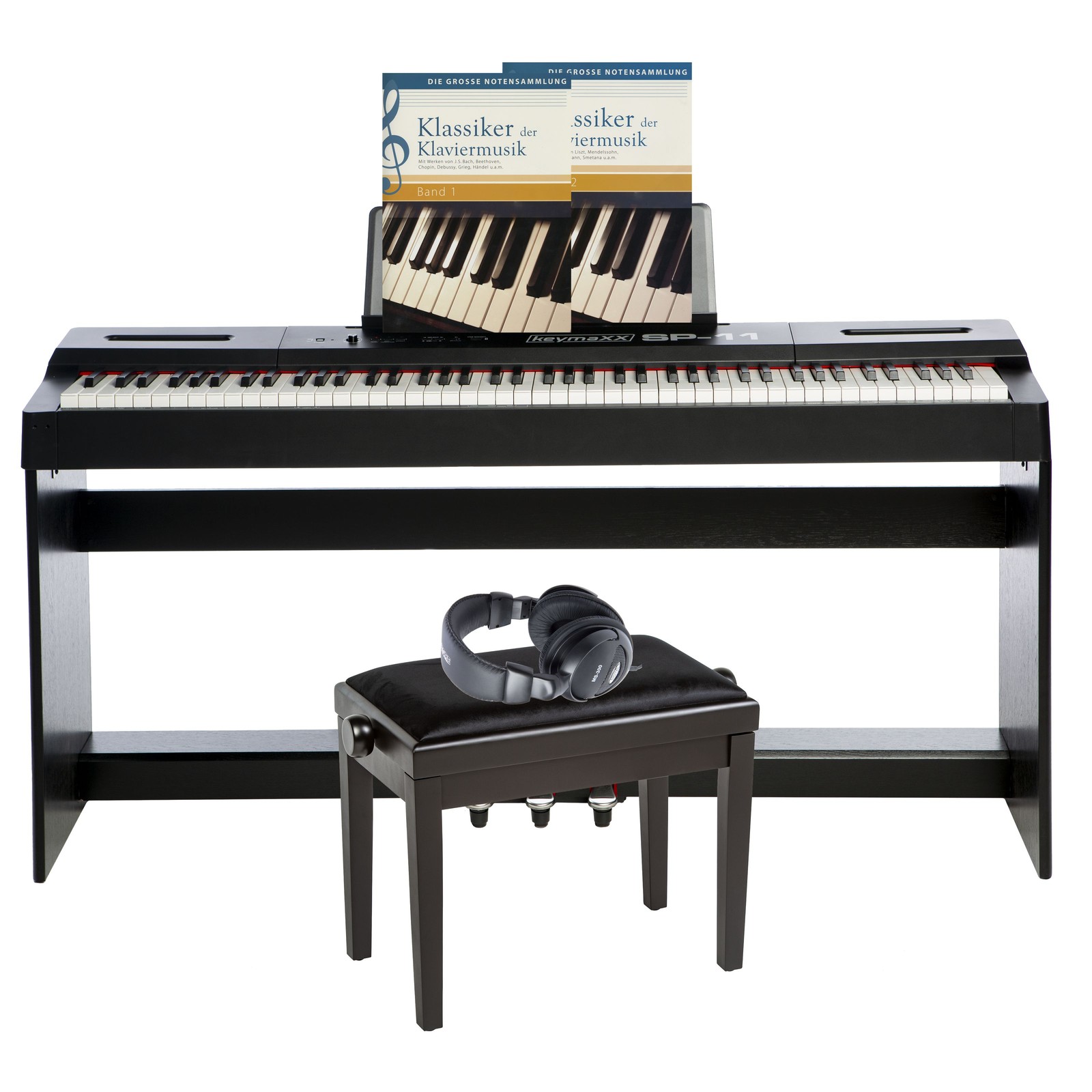 KeymaXX SP-11 Digital Piano Anfnger Set 88 Tasten Pedalen Klavierstnder 68890₽