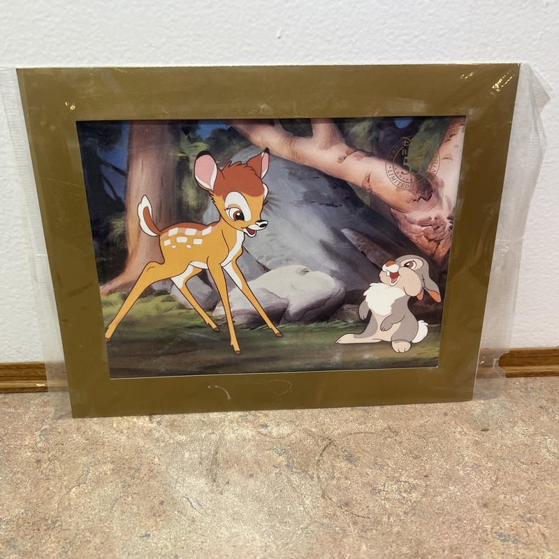1997 Disney Bambi 55th Anniversary Limited Edit Matted Print Lithograph SEALED