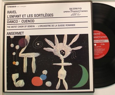 Ernest Ansermet Lp Ravel: L'Enfant Et Les Sortileges (w/ Booklet) - Vg++ to NM