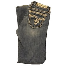 Rock Revival Women  s Jeans Size 28 30X29 Nancy Easy Boot Embellished