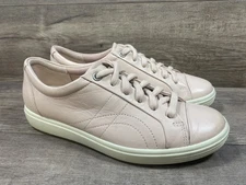 Ecco Soft 7 Walking Sneakers Shoes Pink Leather Danish Womens Size 38 US 7 7.5