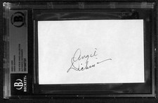 Angie Dickinson Signed Index Card BECKETT