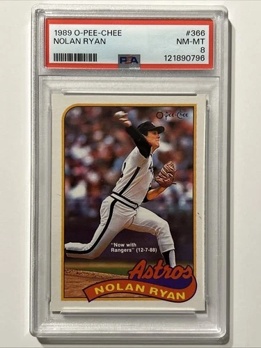 1989 O-Pee-Chee Nolan Ryan #366 PSA 8