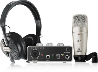 Behringer U-Phoria Studio Recording/Podcasting Bundle