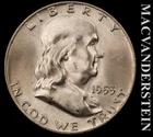 1953-D Franklin Half Dollar- FBL- Choice Gem Brilliant Unc+++ Luster #K585