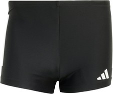 Image of adidas Men's 3 Stripes Swim Boxers Briefs (Pack of 1) L, Black / White 