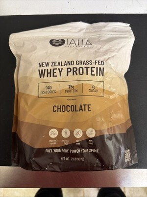 TAHA New Zealand Grass-Fed Whey Protein CHOCOLATE 2 Lb. - NEW - 4/26