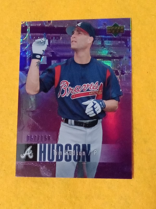 2006  TIM HUDSON Upper Deck F/X Purple #57/150  RARE!! BRAVES LEGEND NICE!