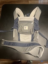 Ergo Baby Performance Carrier Unisex Gray/Blue Adjustable Hooded Lightweight