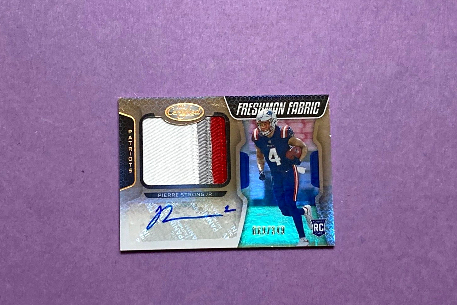 Pierre Strong Panini Certified #224 Autograph Jersey Bronze Mirror
