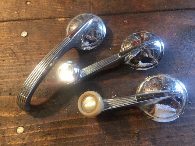 1954 CHEVROLET INTERIOR DOOR & WINDOW HANDLES SET CHROME '54 CHEVY 