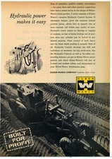 1961 Huber Warco Co. Ad: Hydraulic Power Motor Grader Pictured - Marion, OhiO
