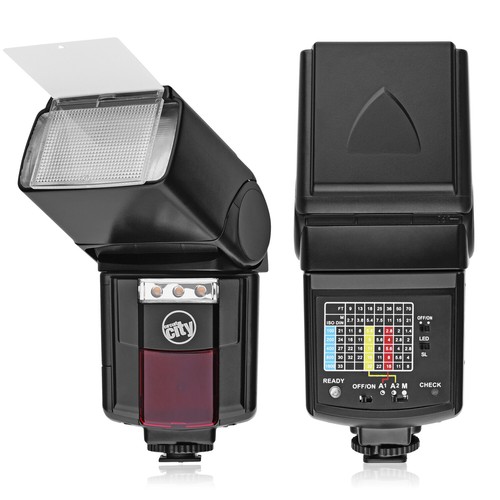 Auto Bounce Flash w/ LED Video Light for Pentax K-70 K-50 K-3 K-1 K-S2 K-S1 K-30 - Picture 2 of 7