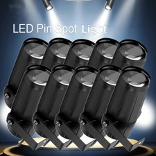 1-10pcs White LED Stage Lighting Pinspot Light KTV DJ Disco Party Spotlight Beam
