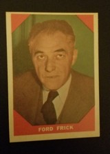 1960 ORIGINAL  FLEER BASEBALL GREATS #74  FORD FRICK COMMISSIONER   NR-MINT