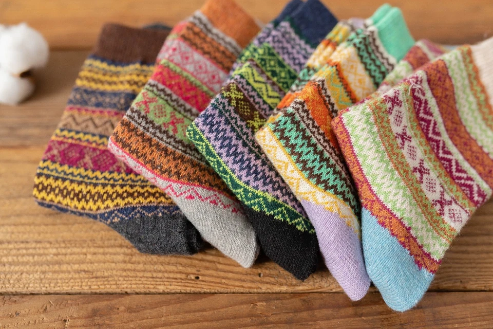 3 Pairs Womens Winter Warm Thermal Lambs Wool Merino Heavy Duty Boot Socks New - Image 3 of 4