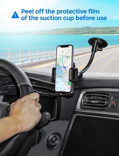 Mpow Car Windshield Mount Cradle Holder Stand for Cell Phone Universal 360° - Picture 2 of 7