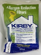 For KIRBY VACUUM BAGS:6 Sentria UNIVERSAL F Style MICRON MAGIC Hepa White Cloth